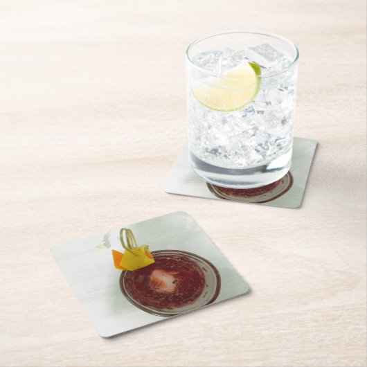 Americano Rechteckiger Pappuntersetzer (Vor Ort)