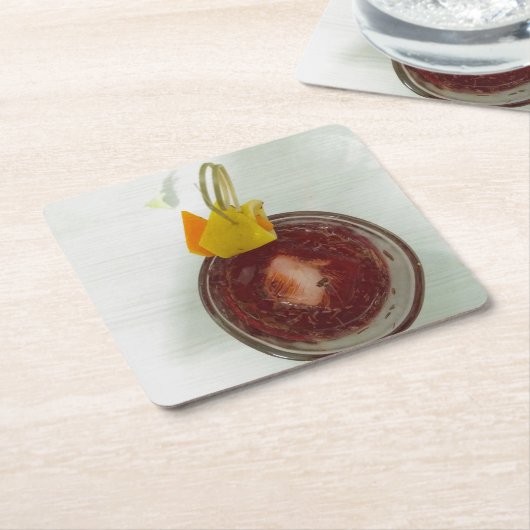 Americano Rechteckiger Pappuntersetzer (angewinkelt)