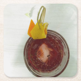 Americano Rechteckiger Pappuntersetzer