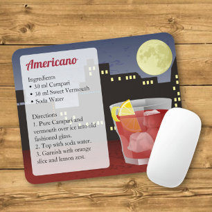 Americano Rezeptkarte Mousepad