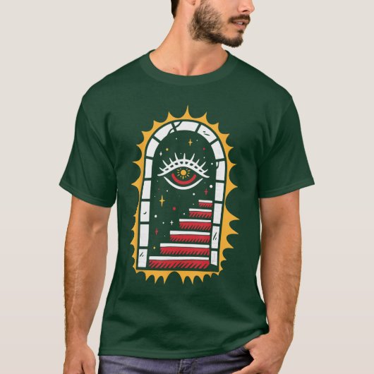 Americanraditional Old Schoolattoo Flash Ink Stair T-Shirt (Vorderseite)