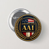 Americans Against Islamification Button (Vorne & Hinten)