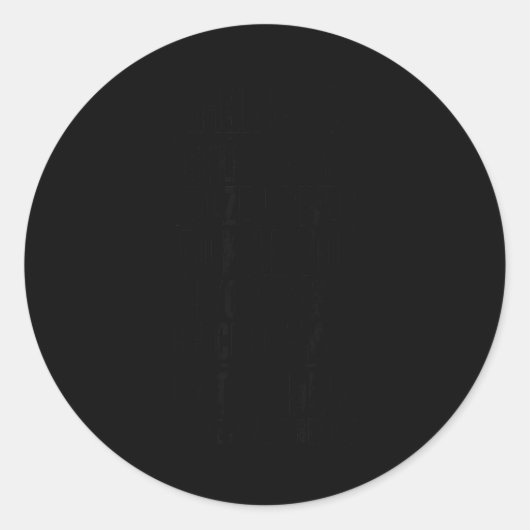 Americans We'll Cross A River Funny Christmas Sayi Runder Aufkleber (Vorderseite)