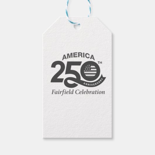 America's 250th Anniversary Fairfield Celebration  Geschenkanhänger (Vorderseite)