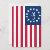 America's 250th Anniversary Independence hall Gala Einladung (Rückseite)