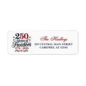 America's 250th Anniversary Return Address Label (Vorne)