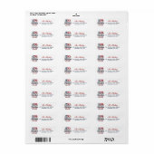 America's 250th Anniversary Return Address Label (Vorne)