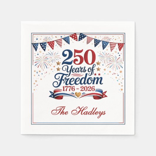 America's 250th Anniversary Serviette (Vorderseite)