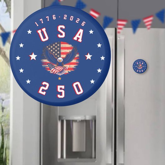 America's 250th Anniversary USA 250 1776 2026 Magnet