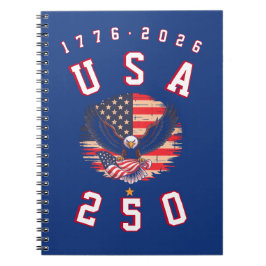 America's 250th Anniversary USA 250 1776 2026 Notizblock