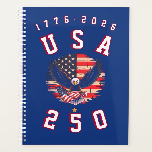 America's 250th Anniversary USA 250 1776 2026 Planer (Vorderseite)