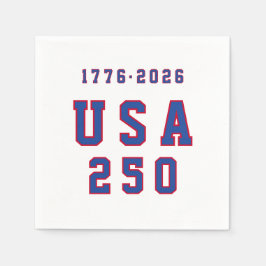 America's 250th Anniversary USA 250 1776 2026 Serviette