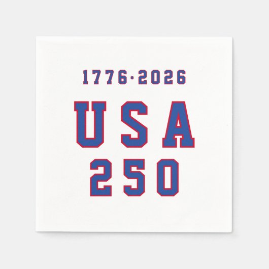 America's 250th Anniversary USA 250 1776 2026 Serviette (Vorderseite)
