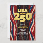 America's 250th Anniversary, USA 250 Party Einladung (Vorderseite)