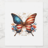 America's 250th Birthday Anniversary 1776 2026 Weinetikett (Einzelnes Label)