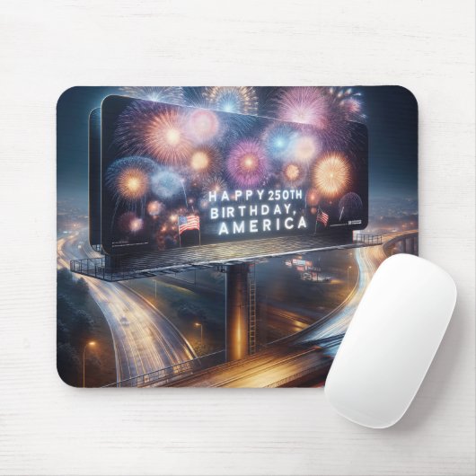America's 250th Birthday Billboard Mousepad (Mit Mouse)
