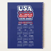 America's 250th Birthday - Groovy USA 2026 Planer (Rückseite)