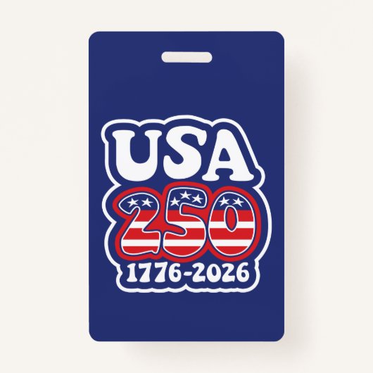 America's 250th Birthday - Groovy USA 250 Ausweis (Vorderseite)