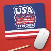 America's 250th Birthday - Groovy USA 250 Mousepad