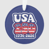America's 250th Birthday - Groovy USA 250 Ornament (Vorderseite)