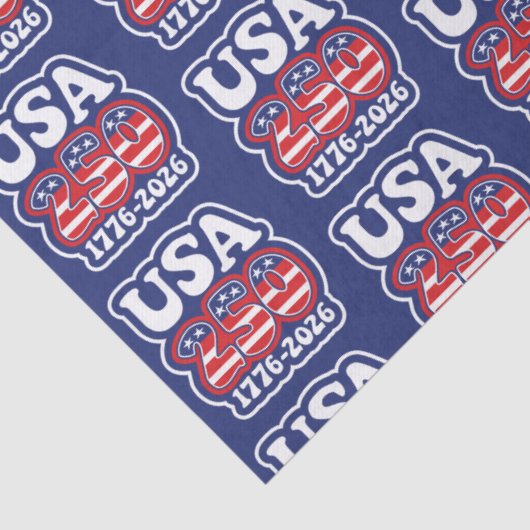 America's 250th Birthday - Groovy USA 250 Seidenpapier (Detail)