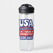 America's 250th Birthday - Groovy USA 250 Trinkflasche (Vorderseite)