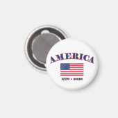 America's 250th Birthday Magnet (Vorderseite/Rückseite)