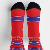 America's 250th Birthday - Name Number Socks Socken (Oben)
