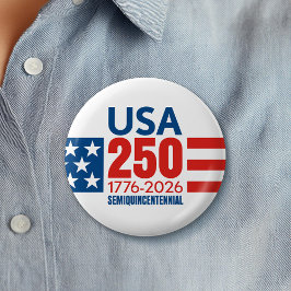 America's 250th Birthday - Stars and Stripes Button
