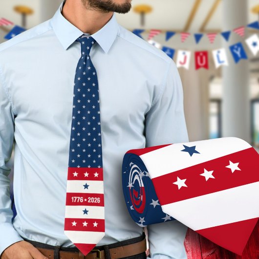 America's 250th Semiquincentennial 1776 2026 Krawatte