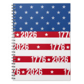 America's 250th Stars & Stripes 1776 2026  Notizblock (Vorderseite)