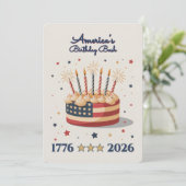 America's Birthday Bash 1776-2026 Einladung (Stehend Vorderseite)