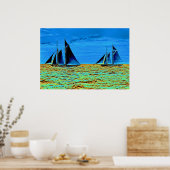 America's Cup Contender 'Idler' und 'Hildegarde' Poster (Küche)