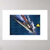 America's Cup Sailing, Segelboot, Segelboot Poster (Vorne)