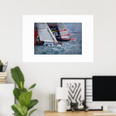 America's Cup Sailing, Segelboot, Segelboot Poster (Heimbüro)