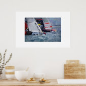 America's Cup Sailing, Segelboot, Segelboot Poster (Küche)