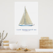 americas cup yacht 'endeavor', tony fernandes poster (Küche)