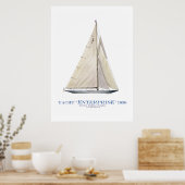 americas cup yacht enterprise 1930, tony fernandes poster (Küche)