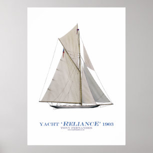 americas cup yacht "reability", tony fernandes poster