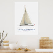 americas cup yacht 'scepter', tony fernandes poster (Küche)