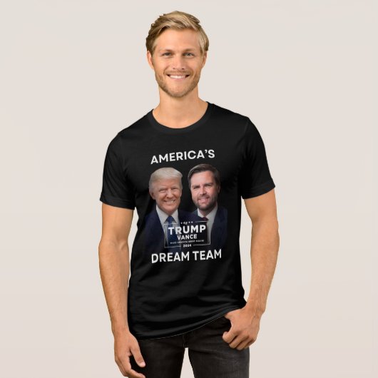 Americas Dream Team 2024 Kundgebung Tri-Blend Shirt (Vorderseite voll)