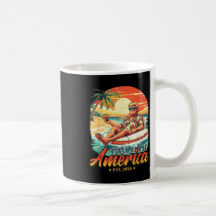 Americas Gulf Trump 2024 Retro Beach USA Kaffeetasse