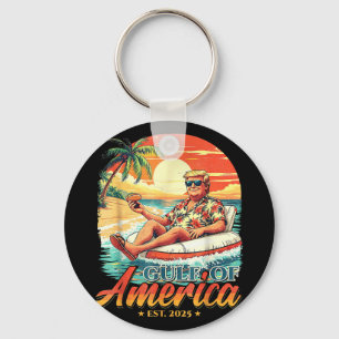 Americas Gulf Trump 2024 Retro Beach USA Schlüsselanhänger