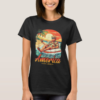 Americas Gulf Trump 2024 Retro Beach USA T-Shirt