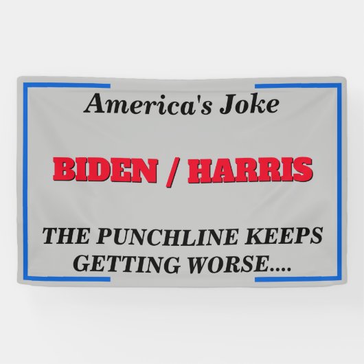 Americas Joke Biden Harris Bad Punchline Banner (Horizontal)