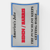 Americas Joke Biden Harris Bad Punchline Banner (Vertikal)