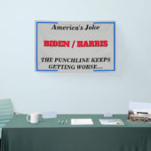 Americas Joke Biden Harris Bad Punchline Banner (Messe)