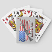 Americas Rifle MSR AR15 Game Night Poker Spielkarten (Rückseite)