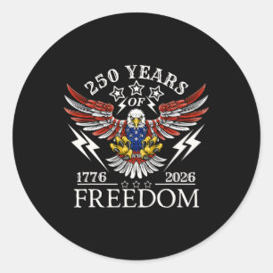 Americas Semi Quincentennial 250th Anniversary Com Runder Aufkleber