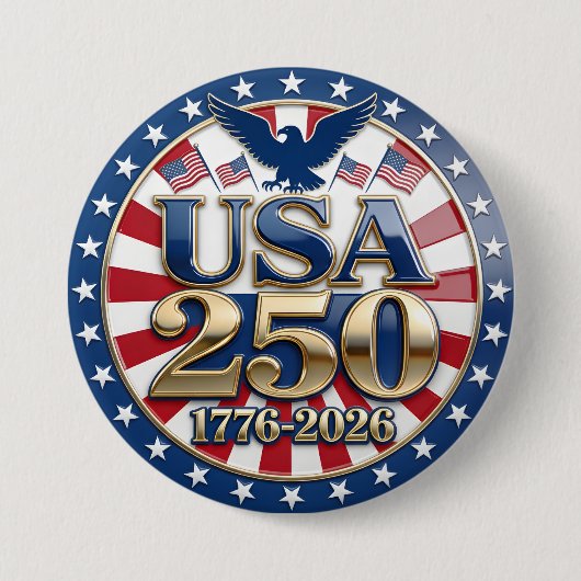 America's Semiquincentennial 1776-2026 USA 250 Button (Vorderseite)